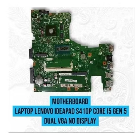 Motherboard Laptop Lenovo Ideapad S410P rusak bahan servis