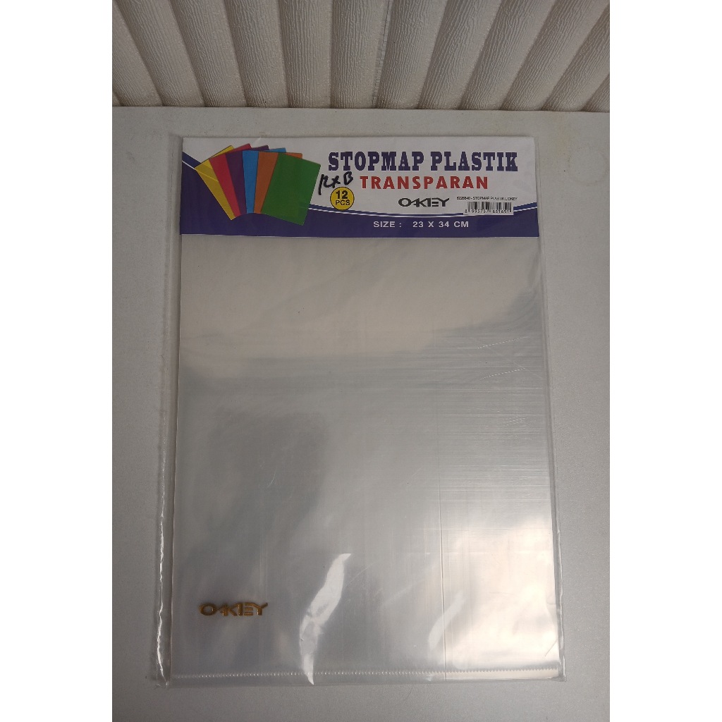 

Map L plastik bening ukuran Folio F4 Clear sleeves ukuran Folio F4
