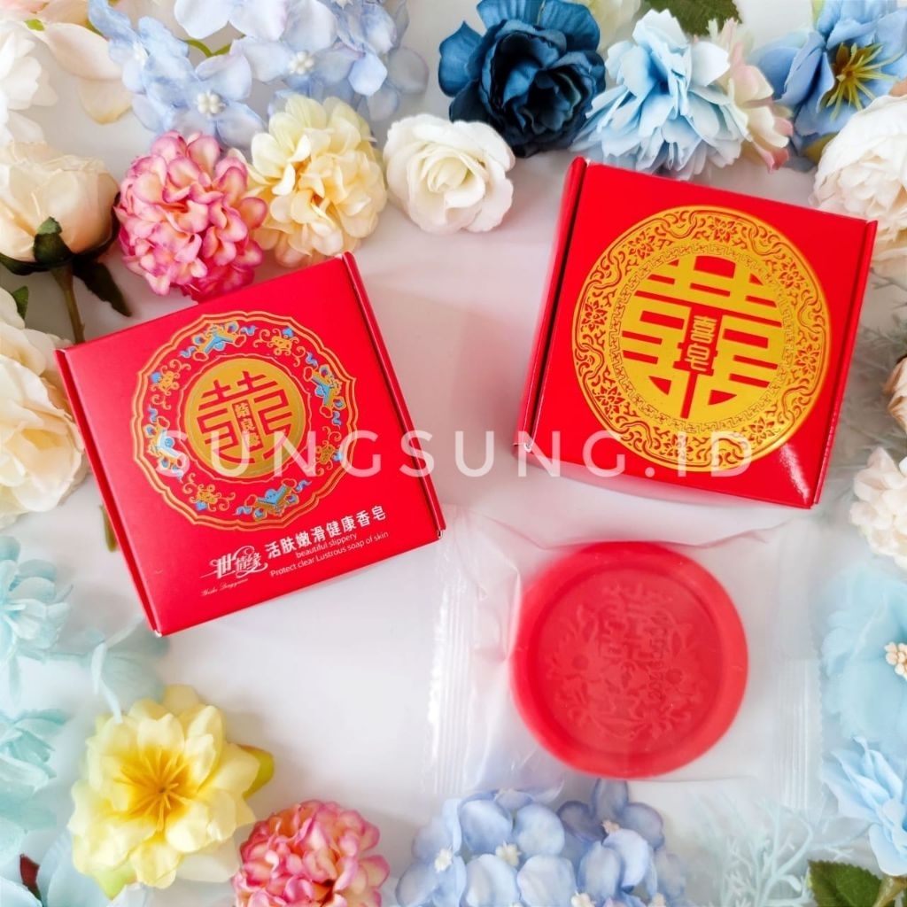 Sabun Shuangxi Chinese Wedding / Souvenir Sabun ShuangXi / Souvenir Pernikahan (1630)