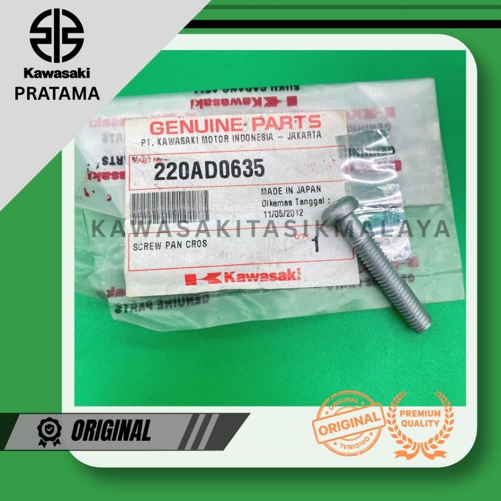 Baut Cover Gear Depan Kawasaki Kaze R (220AD0635)