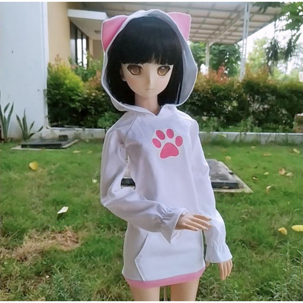 Neko Hoddie Dress Dollfie Dream, Smart Doll, BJD 1/3