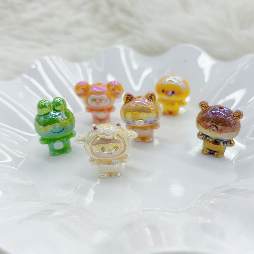 [4pcs] Manik 3D Karakter Mix Fauna Luxury UV