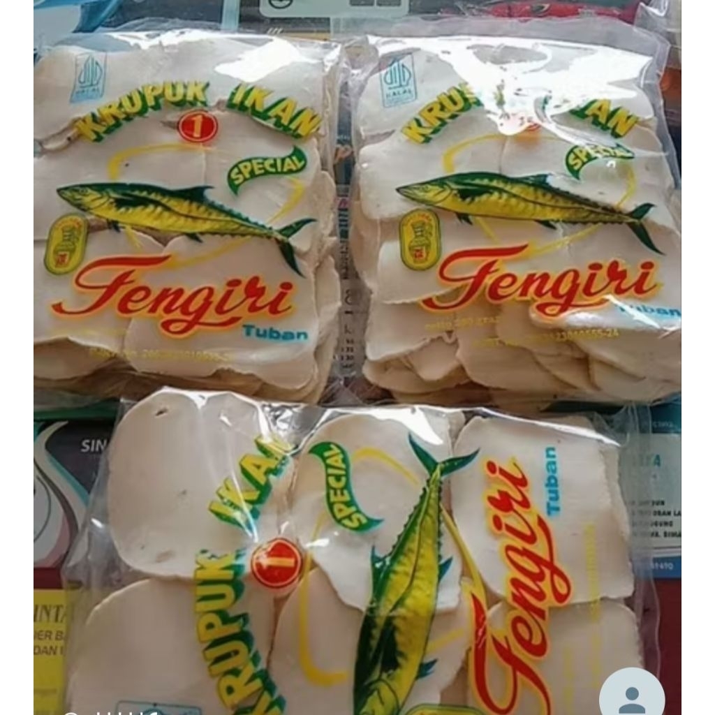 

krupuk ikan tengiri asli Tuban cap Guci
