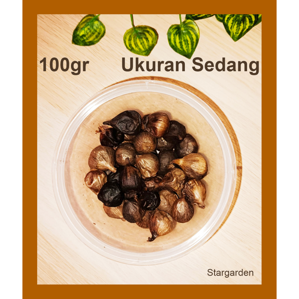 

TUNGGAL Black Garlic 100gr Bawang Putih Lanang Hitam uk. Sedang/Tanggung (1 KS)