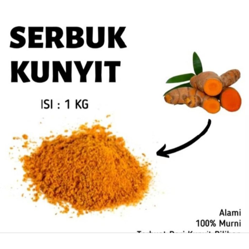 

temulawak bubuk murni tanpa gula 500gr/kunyit kuning bubuk murni tanpa gula