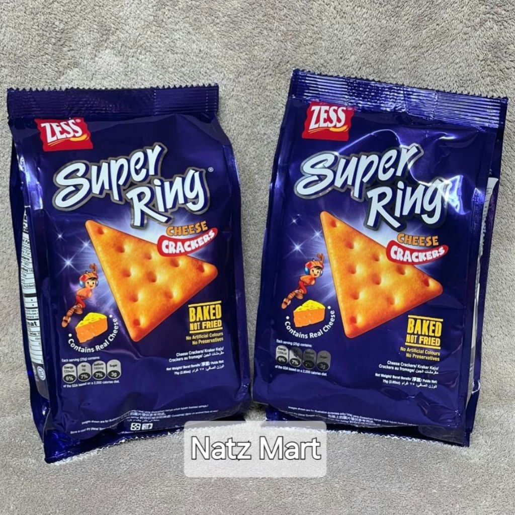 

ZESS Super Ring Cheese Crackers - Biskuit Snack Keju 75 gr