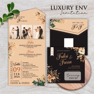 CETAK UNDANGAN NIKAH - UNDANGAN PERNIKAHAN PREMIUM BAHAN ARTPAPER - UNDANGAN LUXURY ENVELOPE