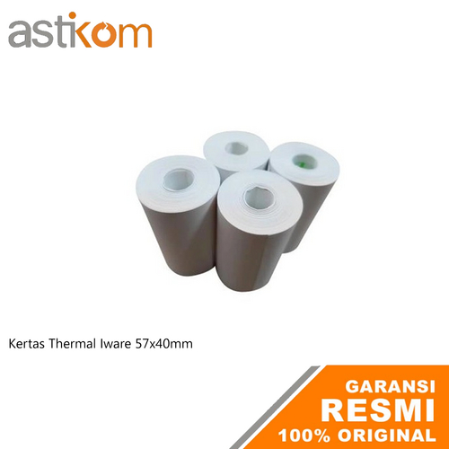 

Kertas Roll Thermal Iware 57X40mm 1 Pack ( 10 Roll )