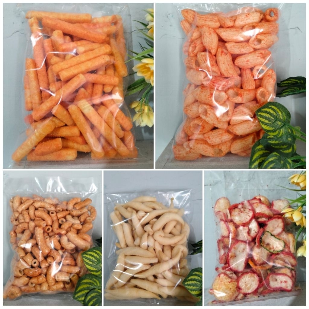 

ANEKA SNACK KILOAN RASA PEDAS & GURIH / kemasan ekonomis murah