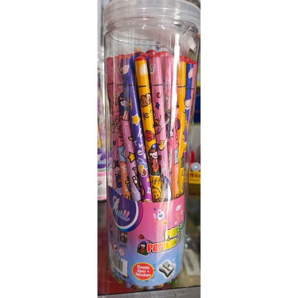 

PENSIL TABUNG 2B ISI 50 PCS + RAUTAN