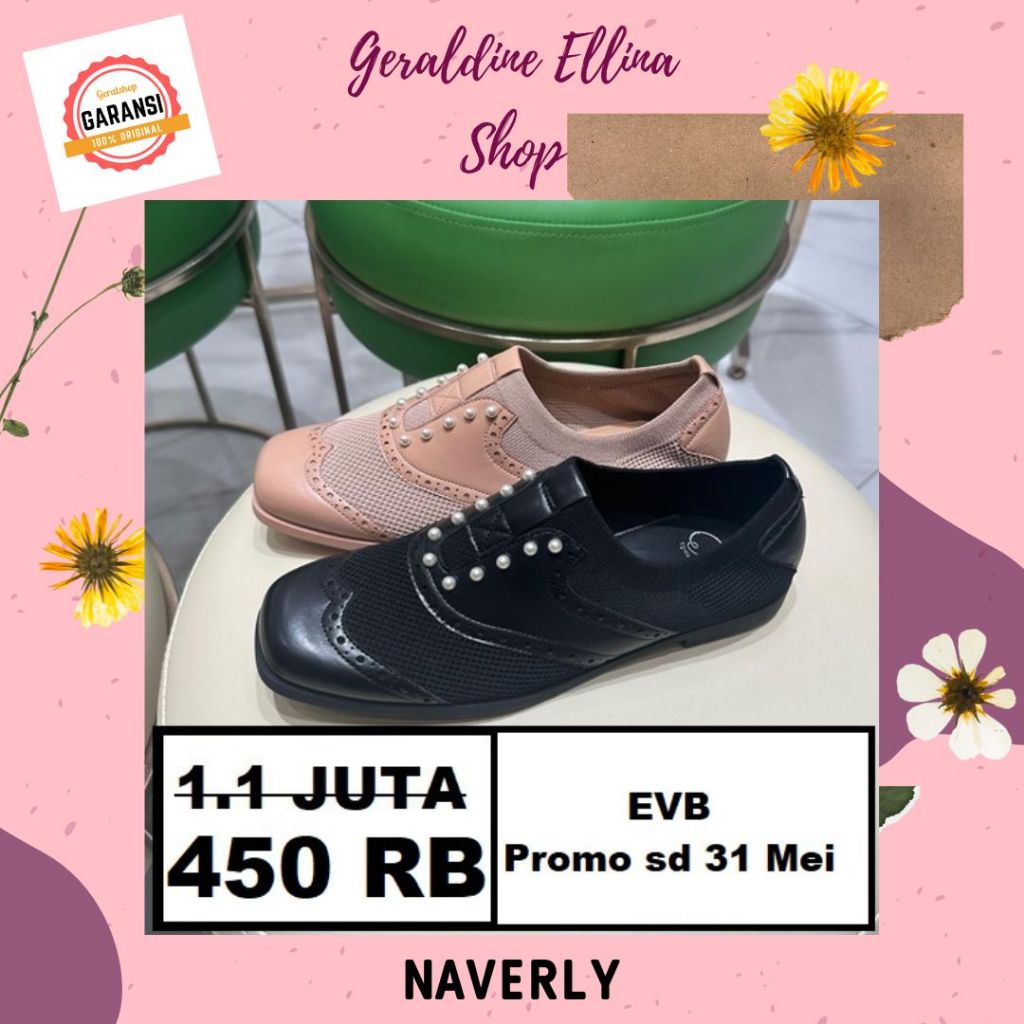 Sepatu EVB wanita sale original 100% seri NAVERLY