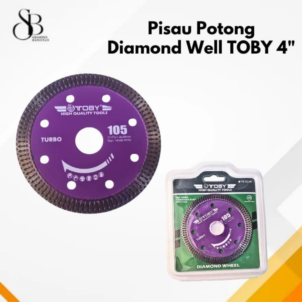 

Diamond Blade/Pisau Potong/ Diamond Well TOBY 4