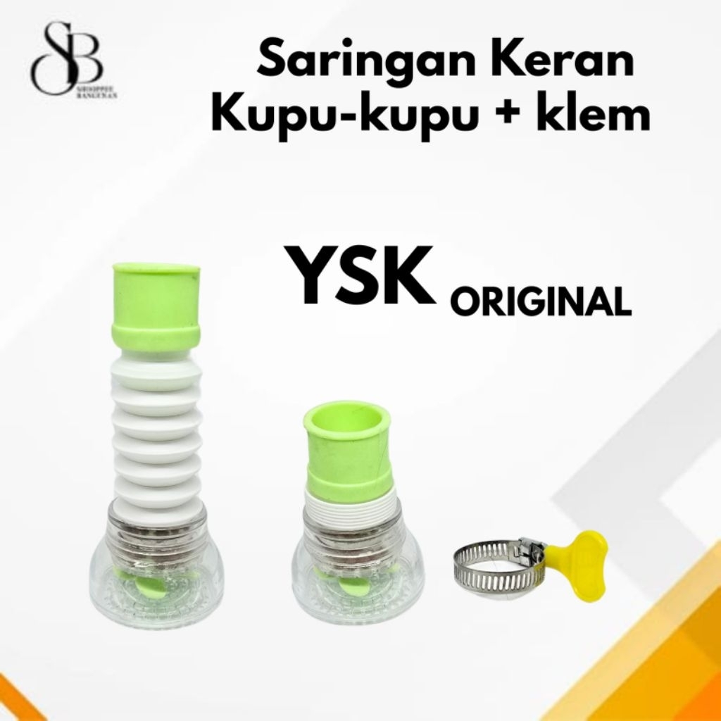 ( Original 100% )Saringan Air/ Filter kran / Sambungan Kran Air Flexible YSK