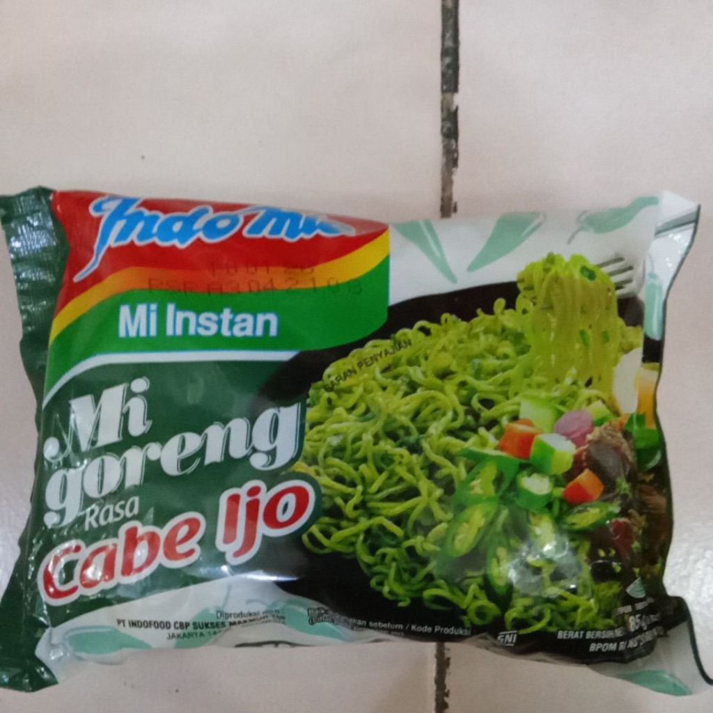 

Indomie Mi Instan Mi Goreng Rasa Cabe Ijo 85gr