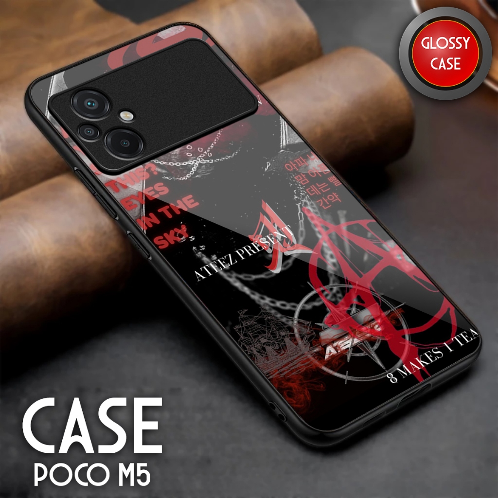 Softcase Poco M5 - Casing Hp Poco M5 - Case Kaca Glossy - Kesing Hp Poco M5 - Softcase Sublime Akses