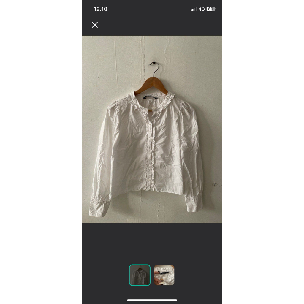 Zara White Blouse