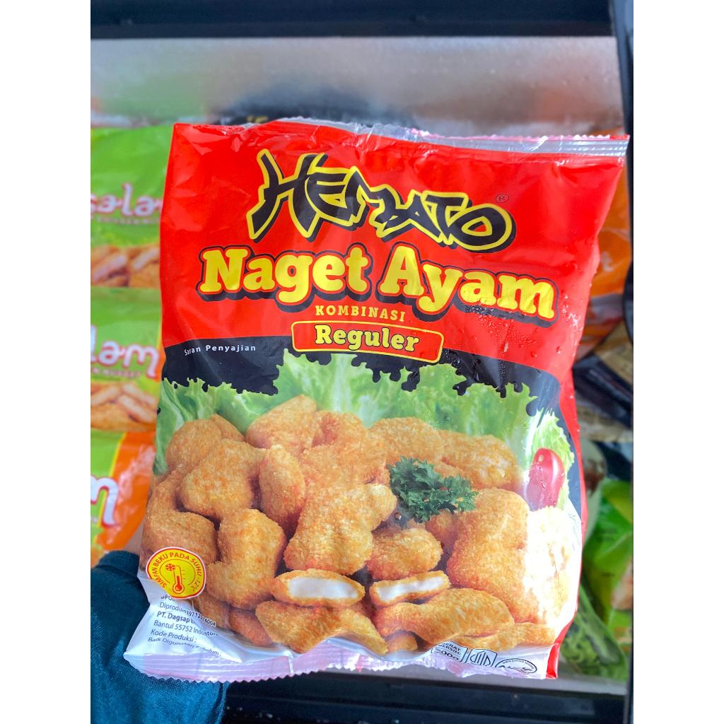 

HEMATO NAGET AYAM REGULER 500g 500gr / NAGET AYAM KOMBINASI / NUGGET / AYU PUTRI FROZEN FOOD