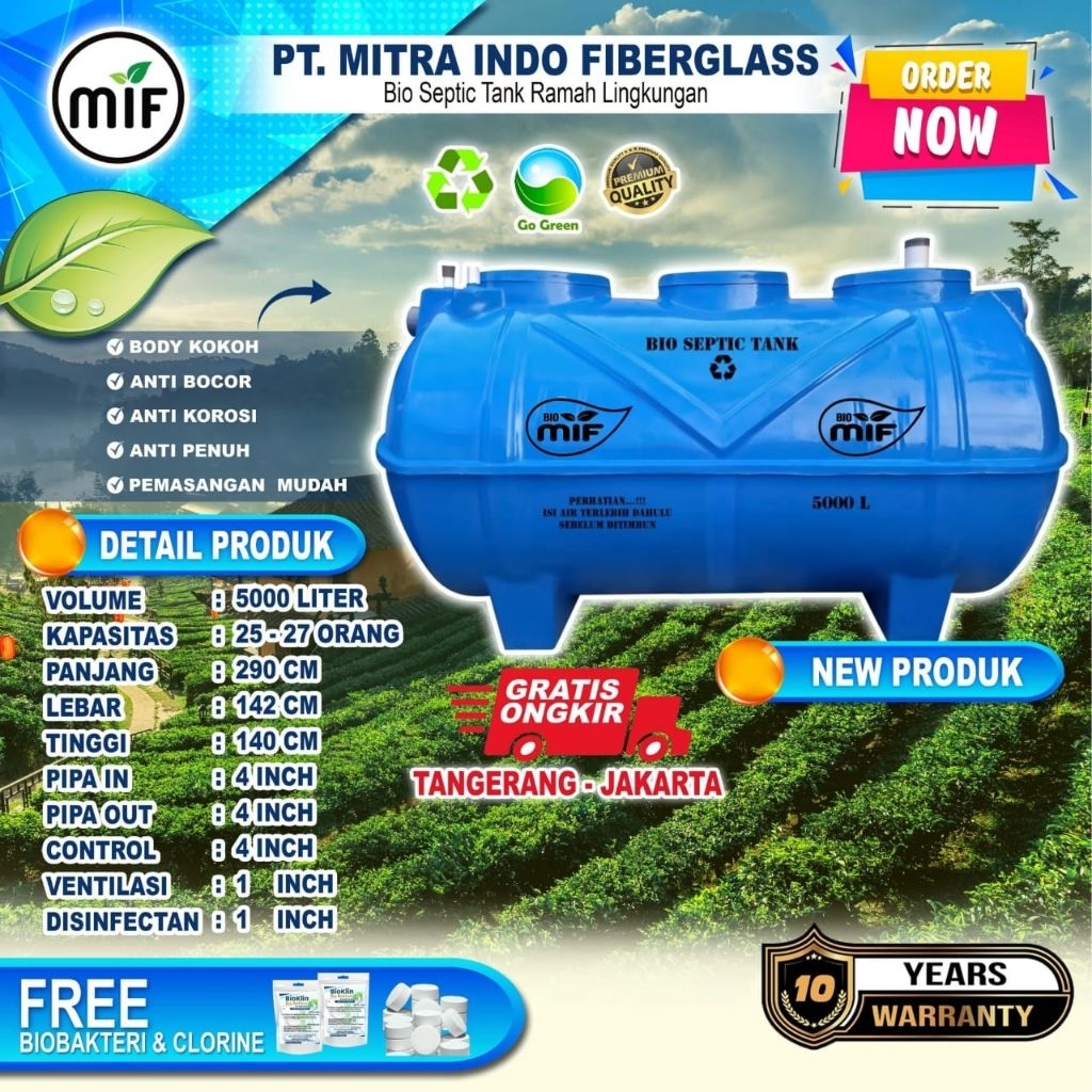 septic tank 5000 liter BIO MIF