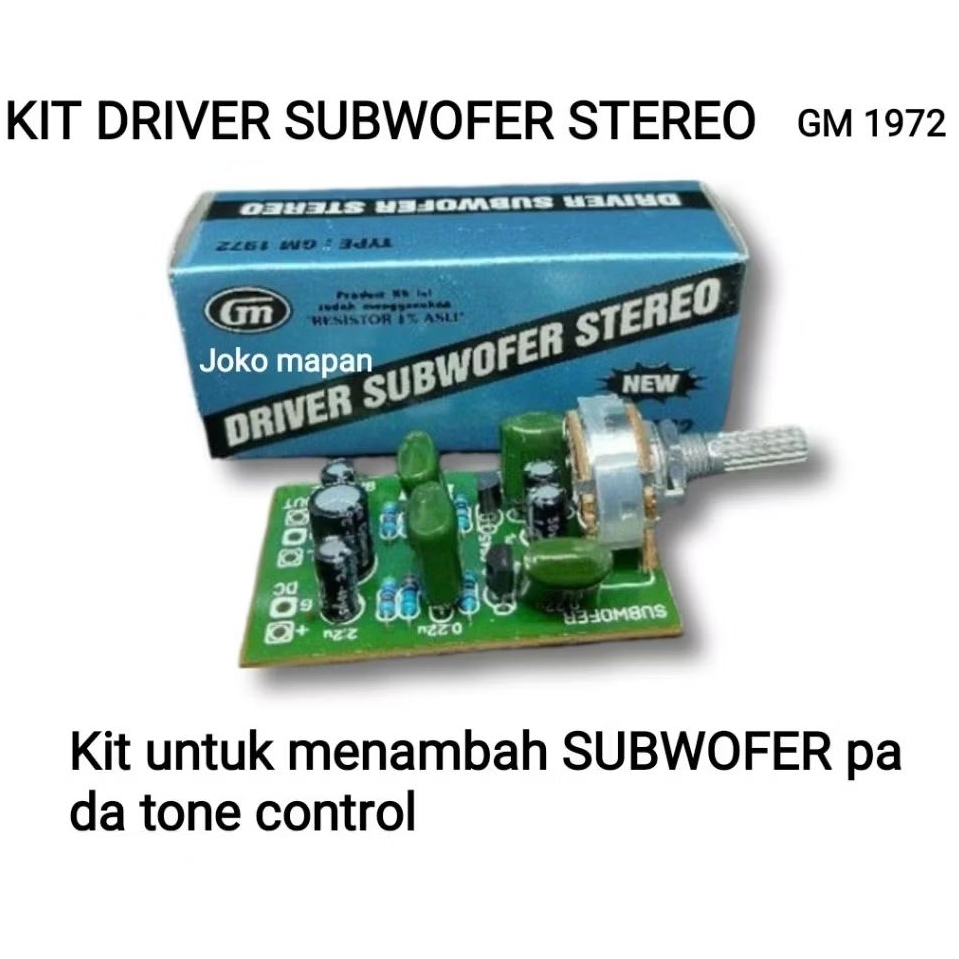 KIT DRIVER SUBWOFER STEREO GM 1972