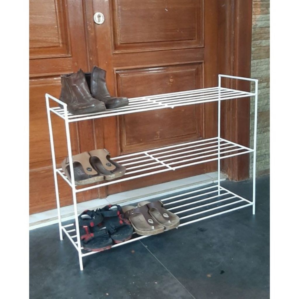 Panjang 1 Meter/Bahan 8 Besi Beton ~ Rak sepatu/rak pot bunga minimalis