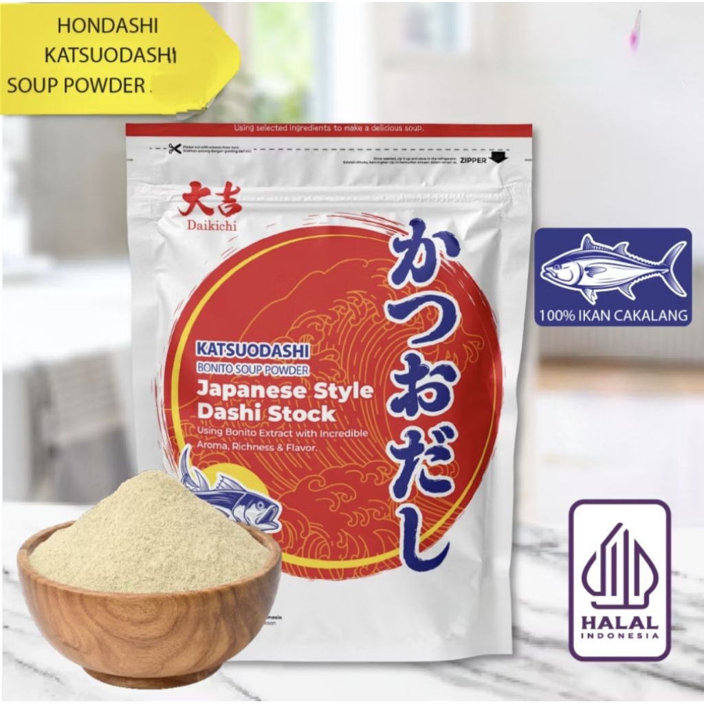 

bumbu bubuk kaldu ikan repack 50g bonito soup powder Katsuodashi Japanese style