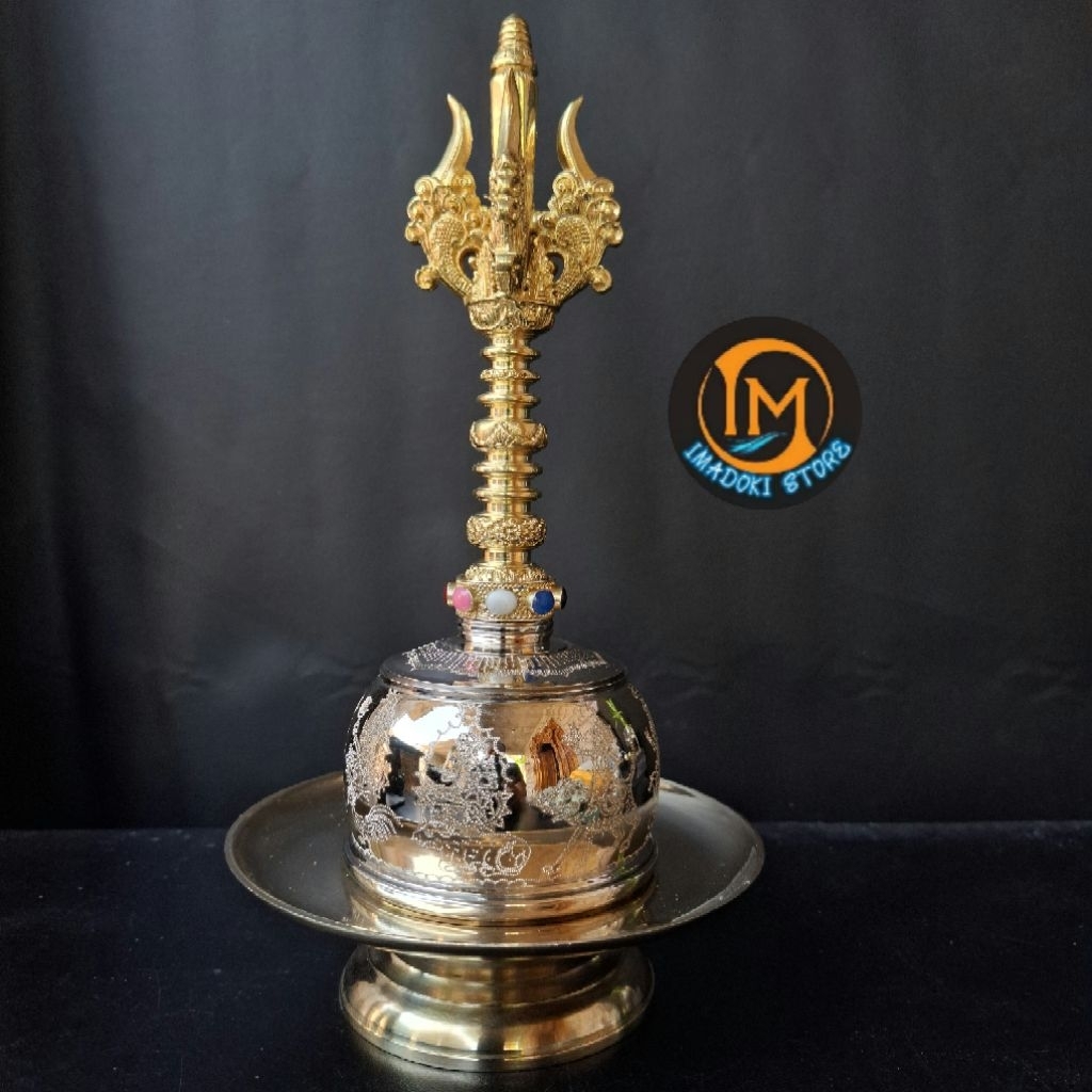 GENTA NAWA SANGA MANGGIS 8 CM WAYANG / BAJRA GENTA WAYANG NAWA SANGA MANGGIS 8 CM