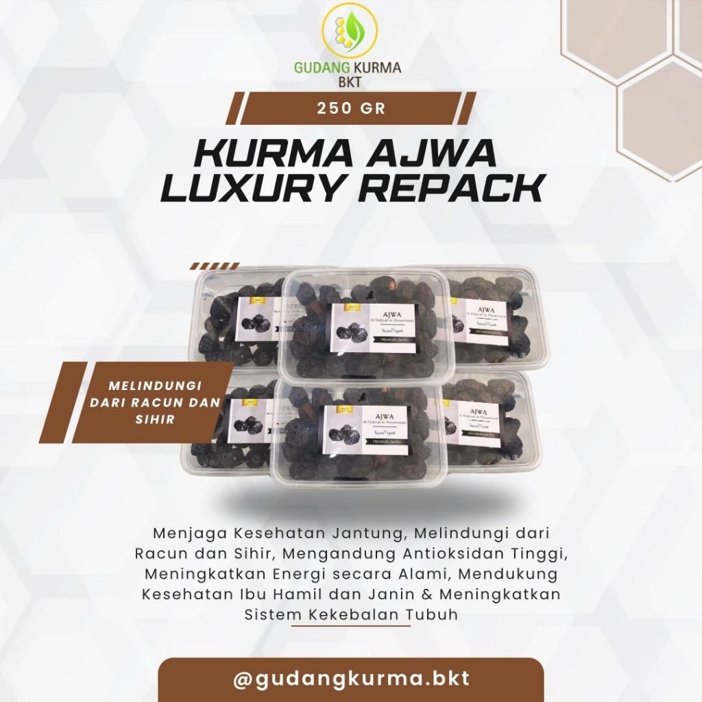 

KURMA AJWA 250 GRAM || MEDINA DATES || KEMASAN THINWALL