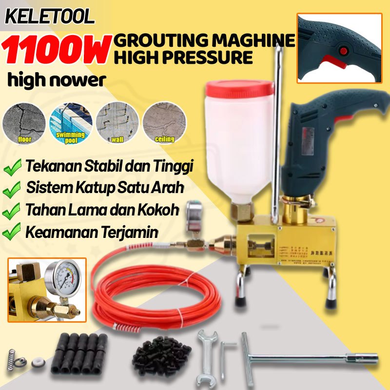 Alat Suntik Beton Mesin Injeksi Beton Grouting Machine Polyurethane PU Injection Pump Mesin Grouting