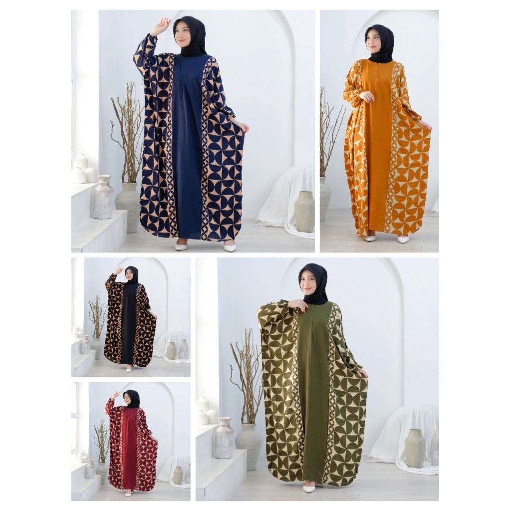 Kaftan ghina model kekinian dress muslimah terbaru