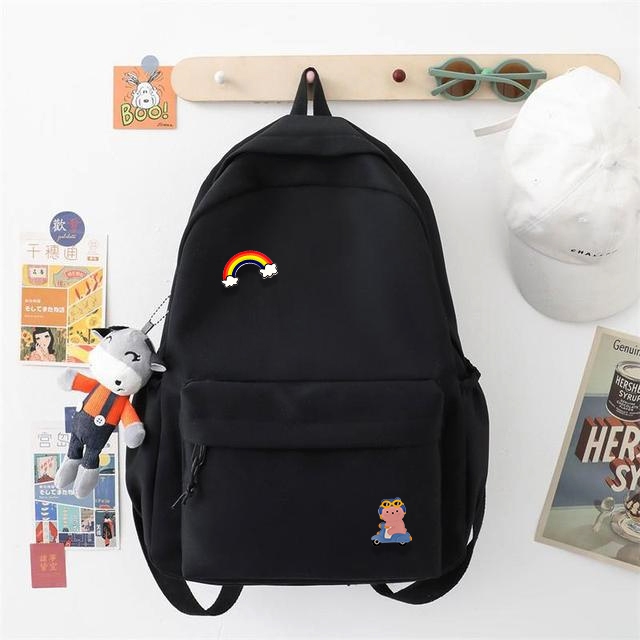 TAS RANSEL WANITA - TAS RANSEL SEKOLAH POLOS TERBARU