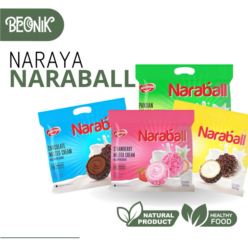 

Naraya Naraball 300 GR Biscuit Ball Melted Cream All Varian