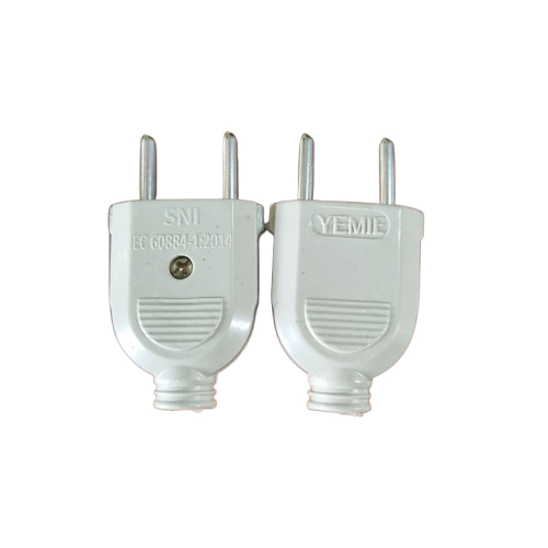 Steker Gepeng Jumbo Putih