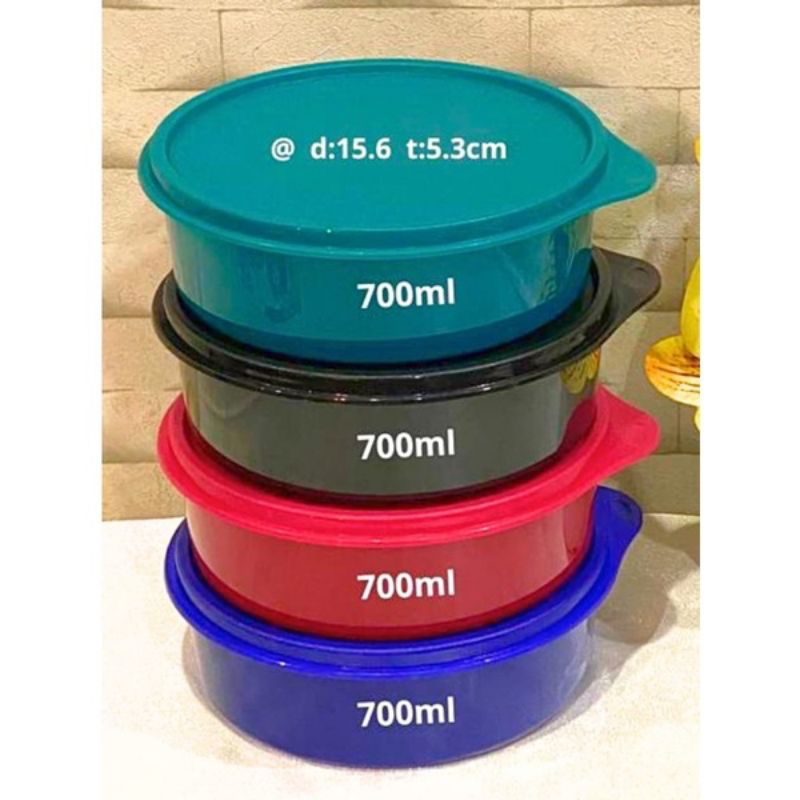 Large Deep Bowl 700 Ml Tupperware Large Handy Bowl Bulat / Tupperware Bulat