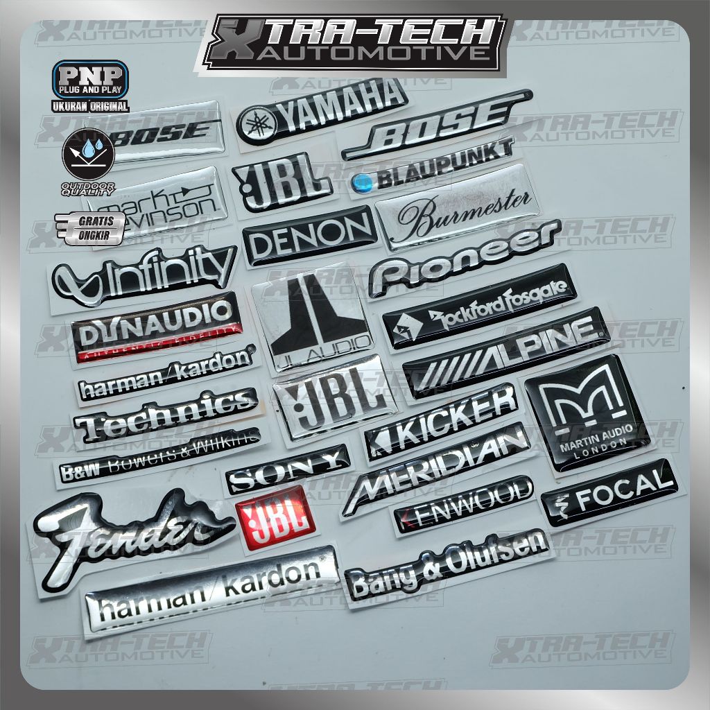 Emblem logo audio mobil / emblem speaker mobil / emblem tape mobil / emblem speaker