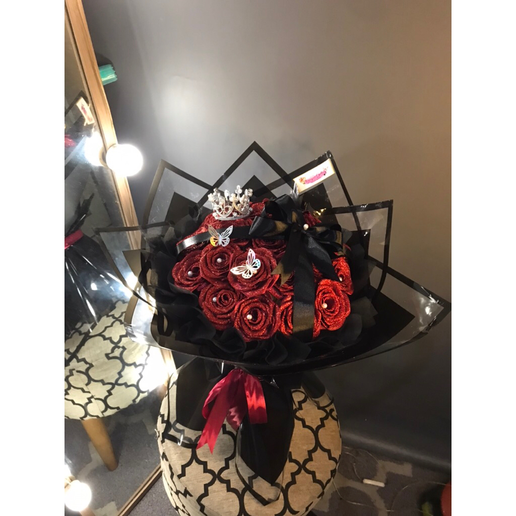 

ROUND BUCKET PITA SATIN 20 tangkai