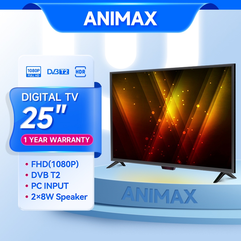 Animax TV Digital 25 Inch Televisi LED Analog/Digital TV 1 Tahun Garansi