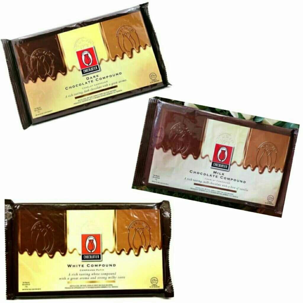 

TULIP COMPOUND 1KG (DARK/ MILK/ WHITE)/ Cokelat Batang/ Coklat Blok