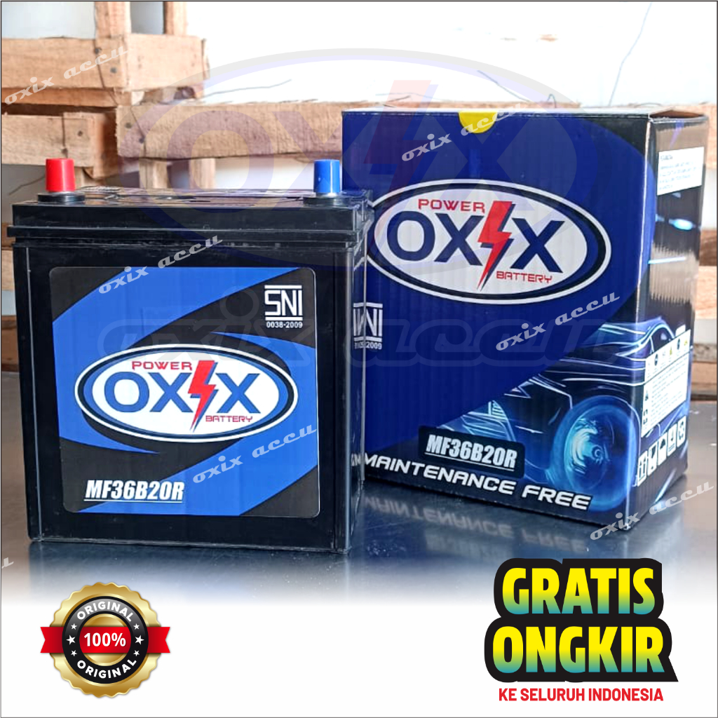 Aki OXIX MF (36B20R / 36B20L)12V 35Ah Aki Mobil Original - Aki Avanza, Mobilio Dll