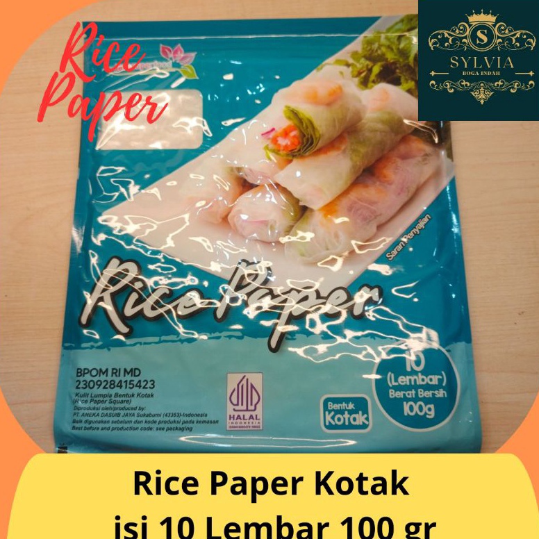 

Harga lebay Rice Paper Kulit Lumpia Bentuk Kotak Bulat isi 1 Lembar 1 gr