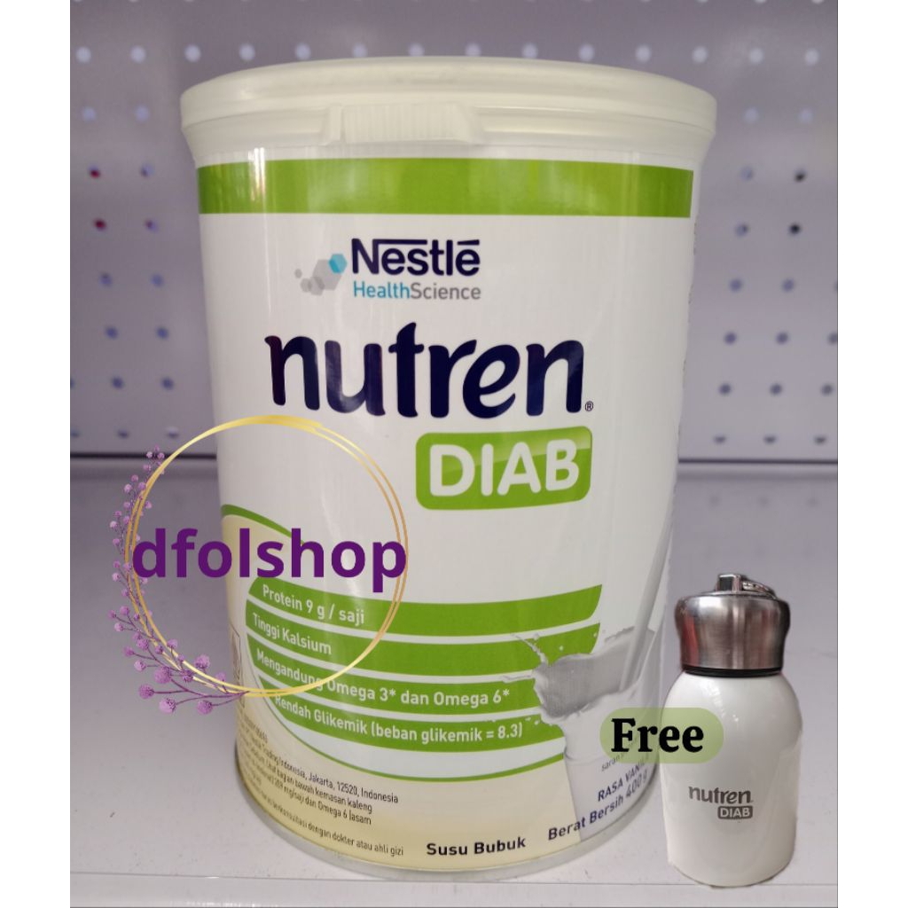 

Nutren Diab Rasa Vanila 400grm Free Bubble Warp