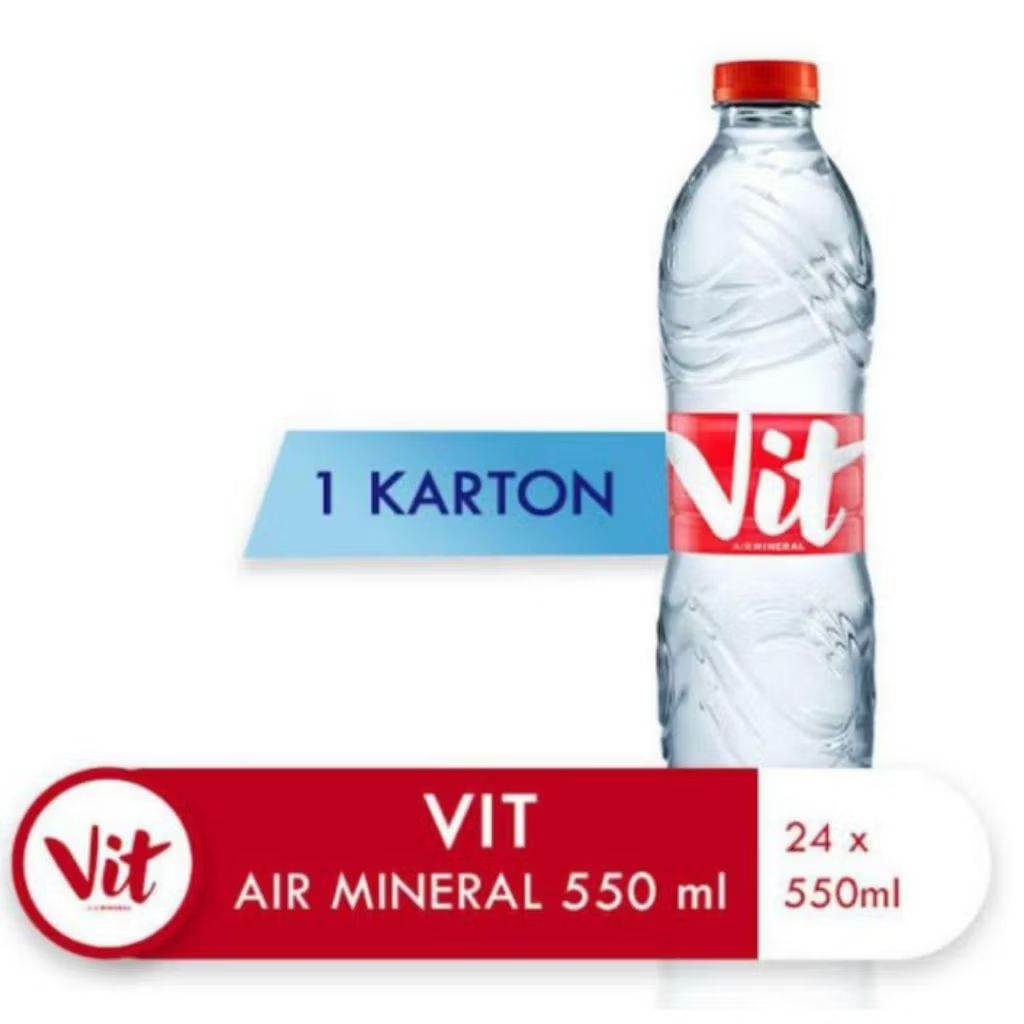 

VIT Air Mineral Kemasan Ekonomis / VIT Air Mineral 550ml 1 Dus