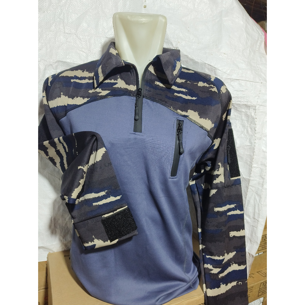 Kaos BDU SCUBA Panjang Loreng Tni AL Kaos Tactical Pendek Premium Dryfit Bdu