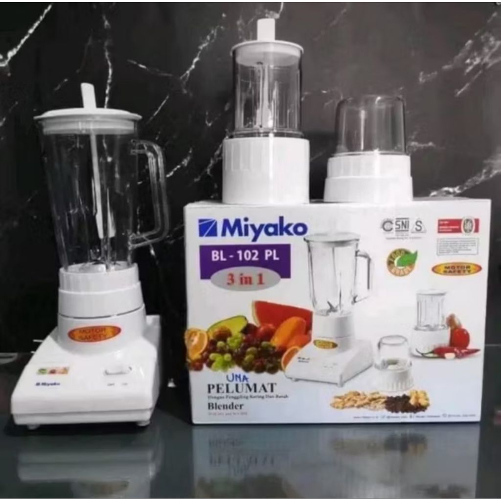 miyako blender BL 102 PL / blender miyako 3 in 1 / blender miyako / blender plastik miyako