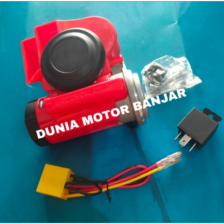 Klakson Angin Dinamo Klakson Kapal 12Volt Cocok Untuk Motor & Mobil