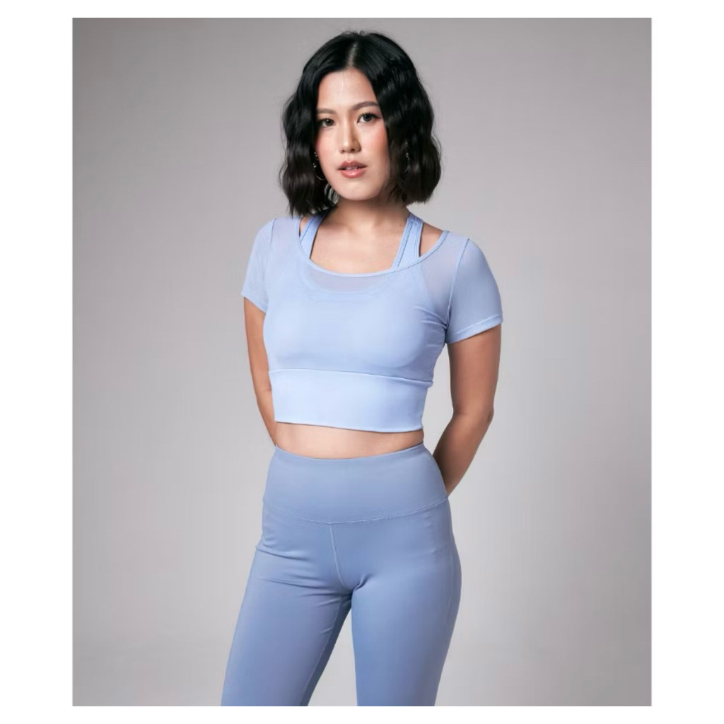 [PRELOVED] FitYou DEMURE Crop top bra Atasan sport baju Olahraga wanita Gym Pilates Yoga High Qualit