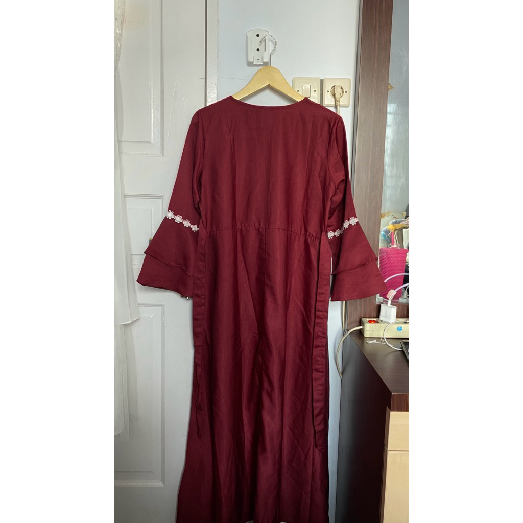 [PRELOVED] Fashion Dress Muslim Wanita Gamis Long Dress Populer Muslimah / Herfit Kaftan Ailya