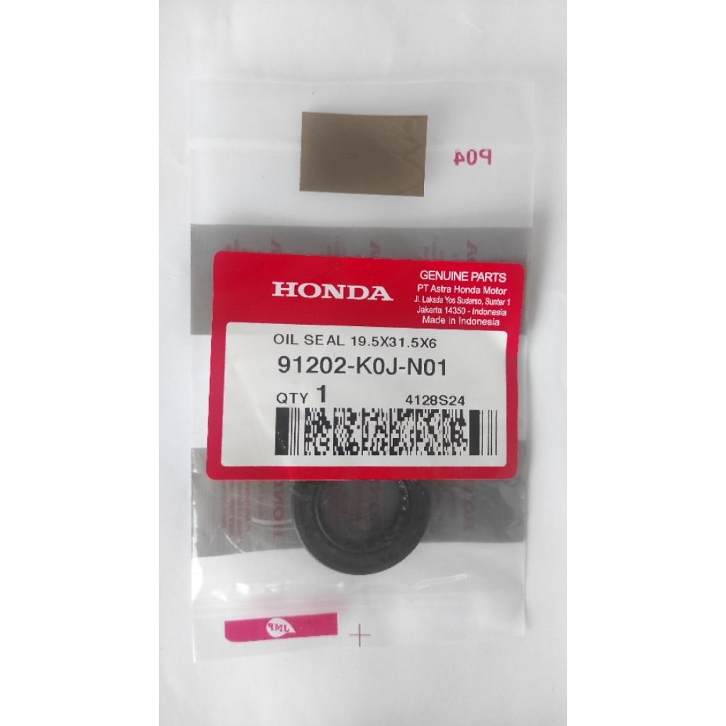 Oil Seal19.5X31.5X6 – Honda BeAT K1A 91202K0JN01
