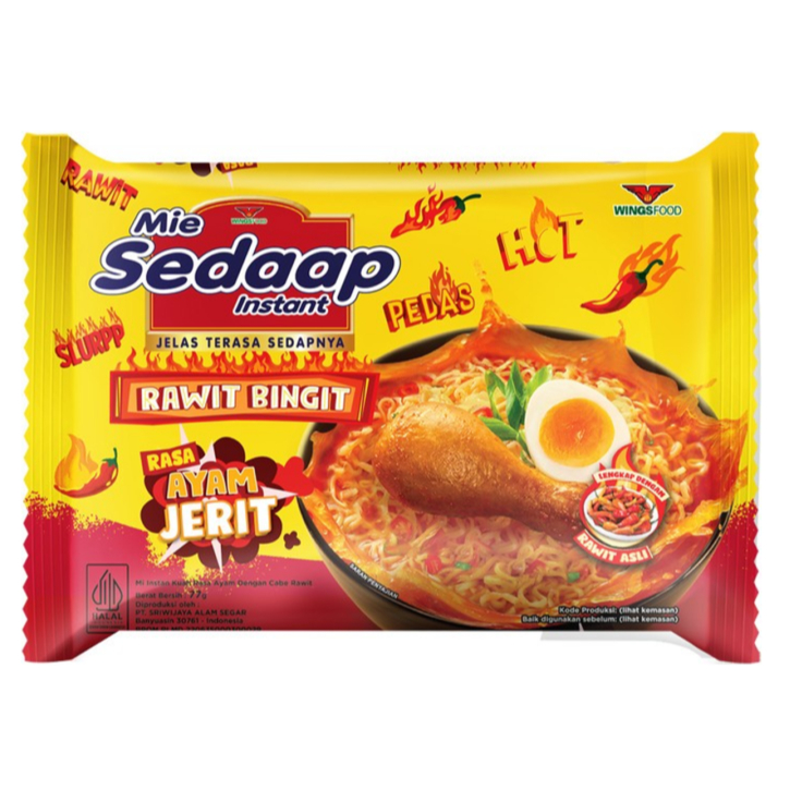 

mie sedap sedaap goreng ayam jerit rawit bingit 77