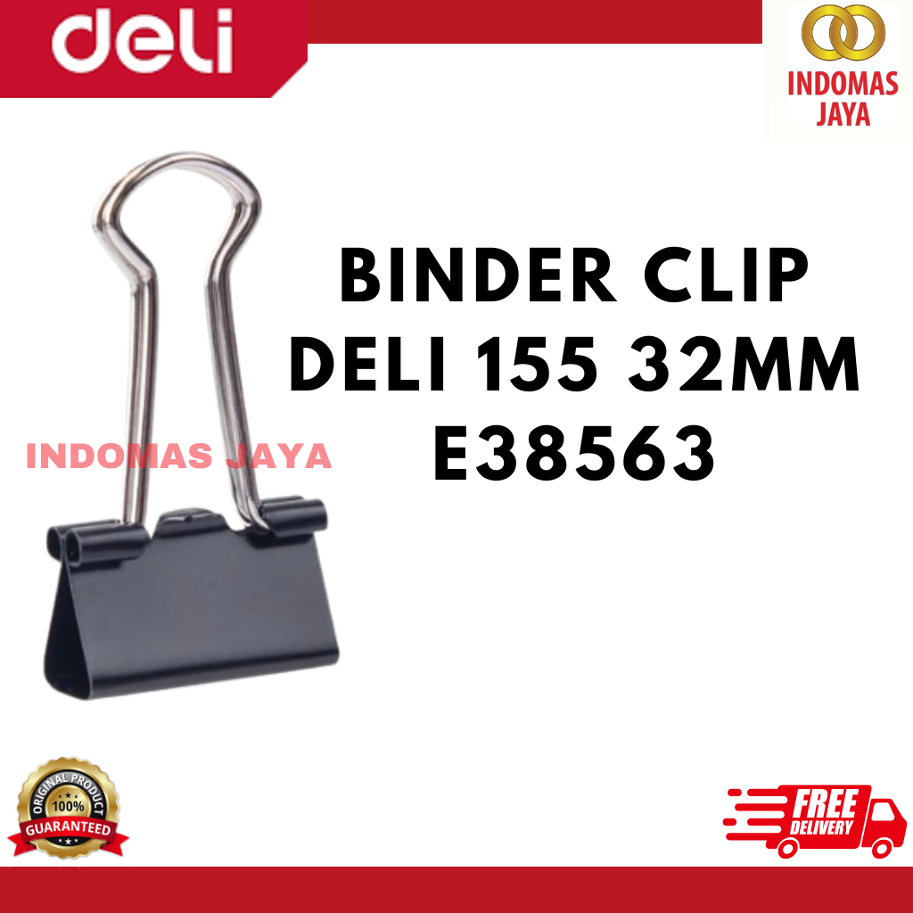 

Deli Binder Clip 32Mm bebas karat dilapisi oleh eletroforesis (260) E38563 (HARGA PER KOTAK)