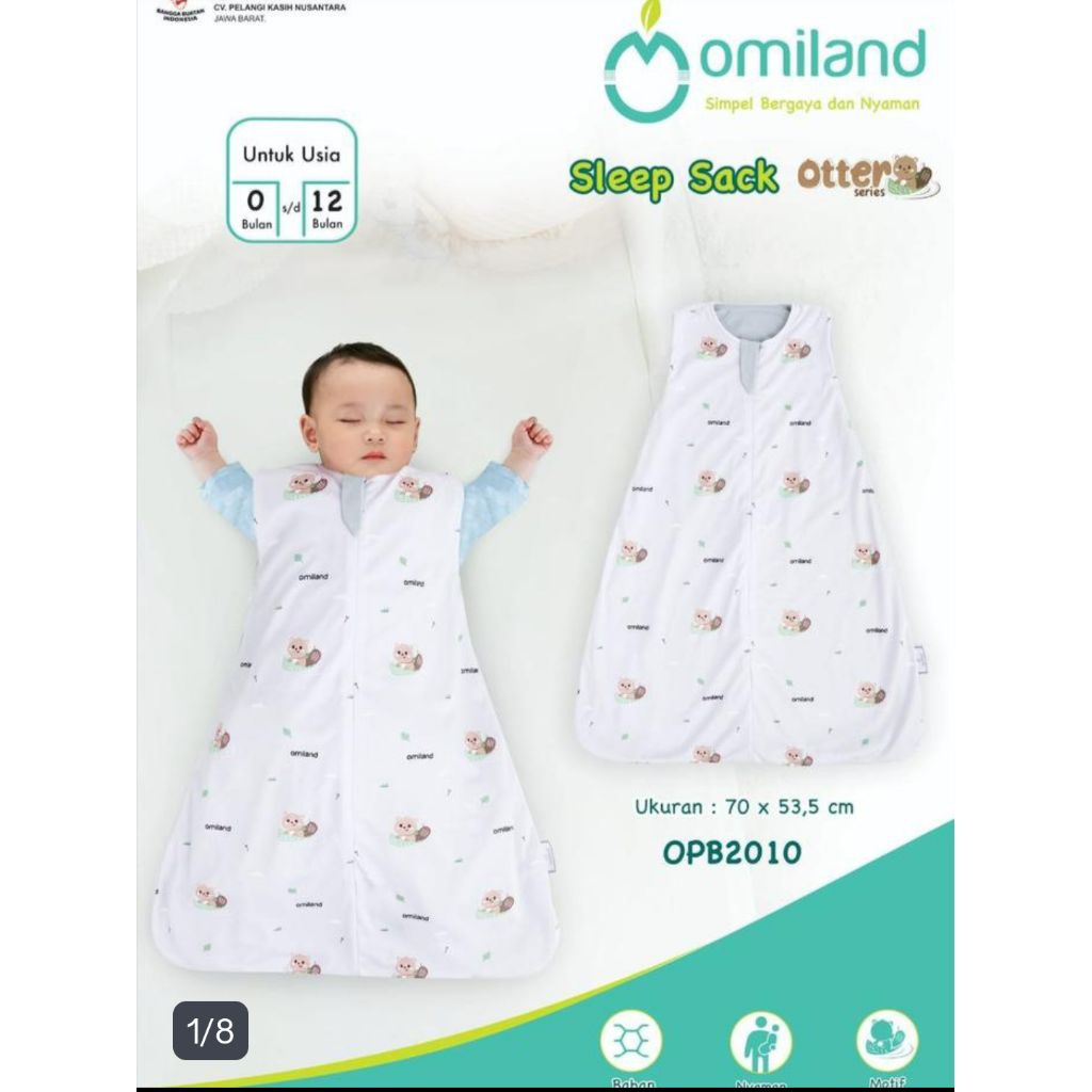 Omiland Sleep Sack Otter Series -Kantong Tidur Bayi
